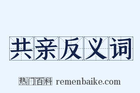 共亲反义词是什么意思的图片